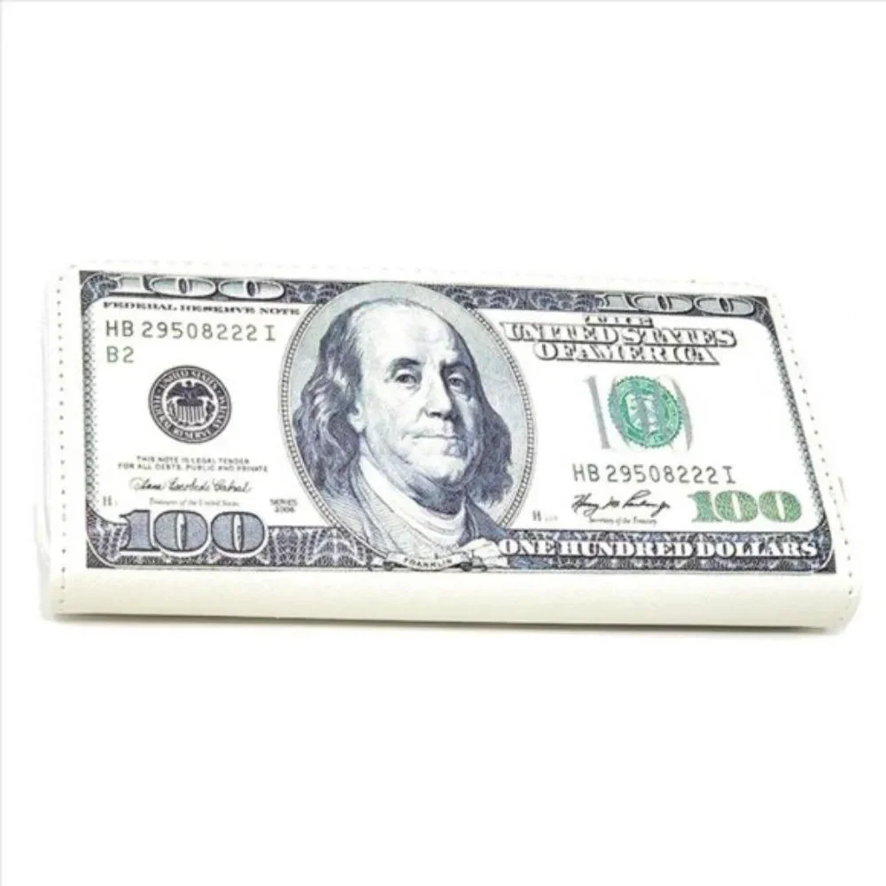One Hundred Dollar Bill Wallet- Puffy Style- $100- Gift Idea